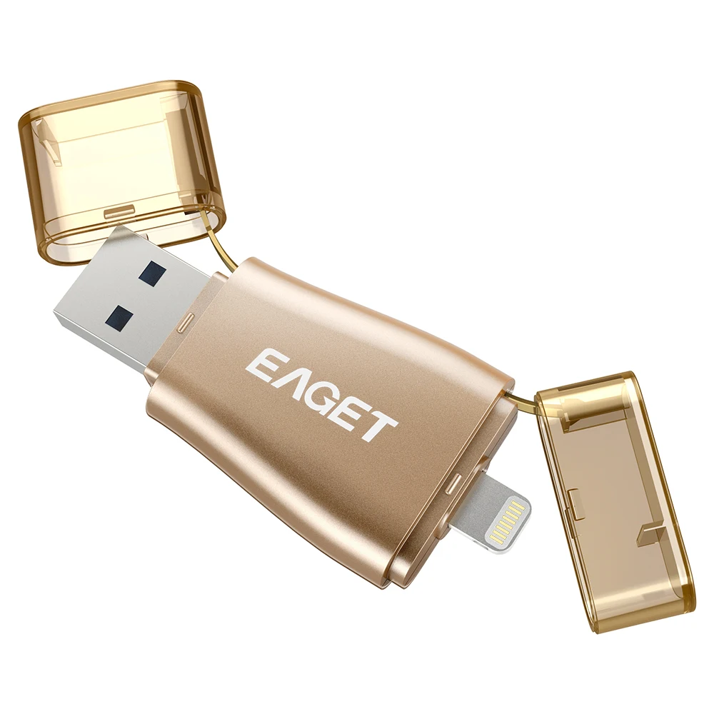 EAGET I50 для iPhone OTG USB 3,0 флеш-накопители 32 Гб Расширение емкости для iPhone/iPad/iPod, микро-флеш-накопитель для ПК/MAC