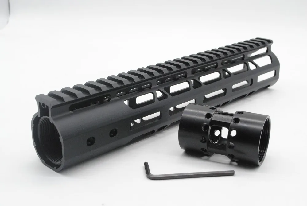 Trirock 10 'بوصة طول keymod/m-lok handguard شحن picatinny السكك الحديدية جبل النظام يصلح. 223/5. 56_Black/أحمر/تان اللون