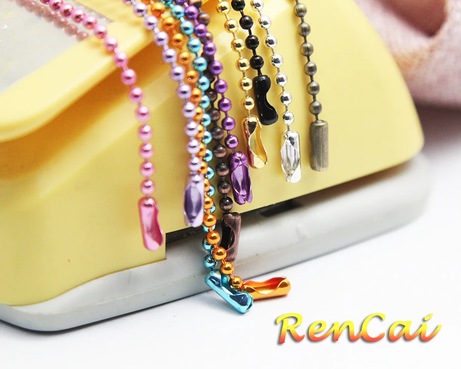100 шт разноцветных 24 дюймовых шариковых бусин ожерелье с соединителем для женщин и мужчин DIY браслет ожерелье Изготовление ювелирных изделий