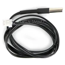 Waterproof NTC Thermistor Temperature Sensor Probe Accuracy of 1% With XH2.54-2P Connector 3950K B-value 10kohm R25 for Arduino