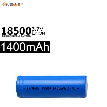 

4pcs/lot 3.7V 18500 Li-ion Battery 1400mah Li-ion Rechargeable Battery for Led Flashlight Power Bank