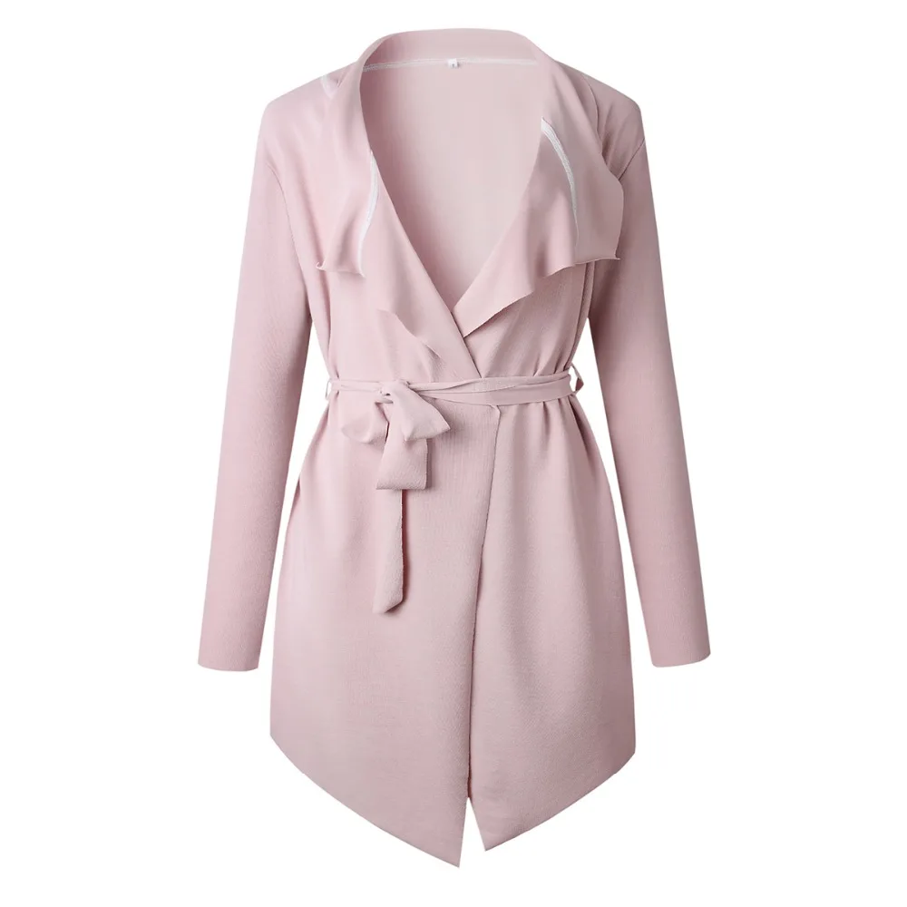 Women Coat Autumn Long Sleeve Cardigan Coat Casual Female