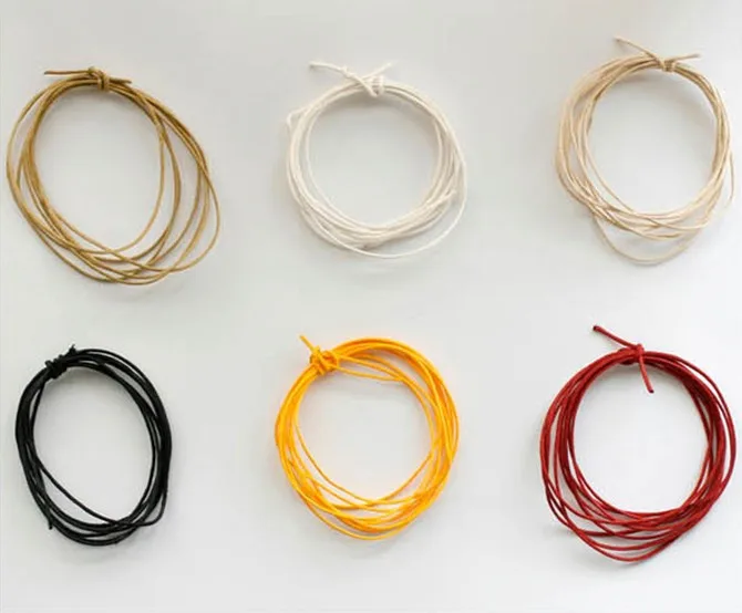 1 мм 2 мм воск шнур 10 м/лот смешанные цвета воск кожаный шнур веревка для ожерелья и браслета ювелирных изделий DIY аксессуары