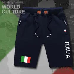 Италия итальянские мужские шорты пляжные новые мужские пляжные шорты флаг тренировки карман на молнии пот Бодибилдинг новые ITA кантри Топы