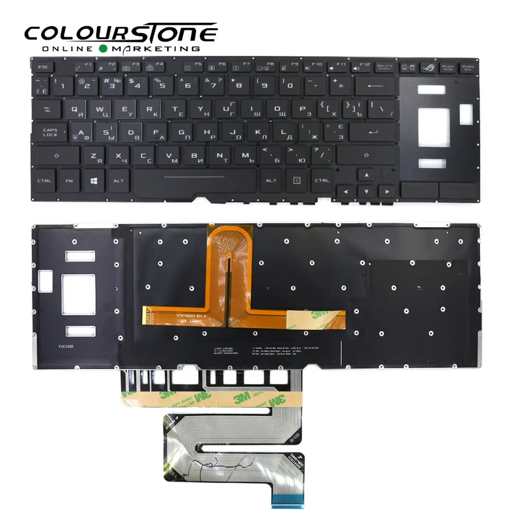 GX501 Новая русская клавиатура для ноутбука ASUS GX501VI GX501VS с подсветкой черного цвета