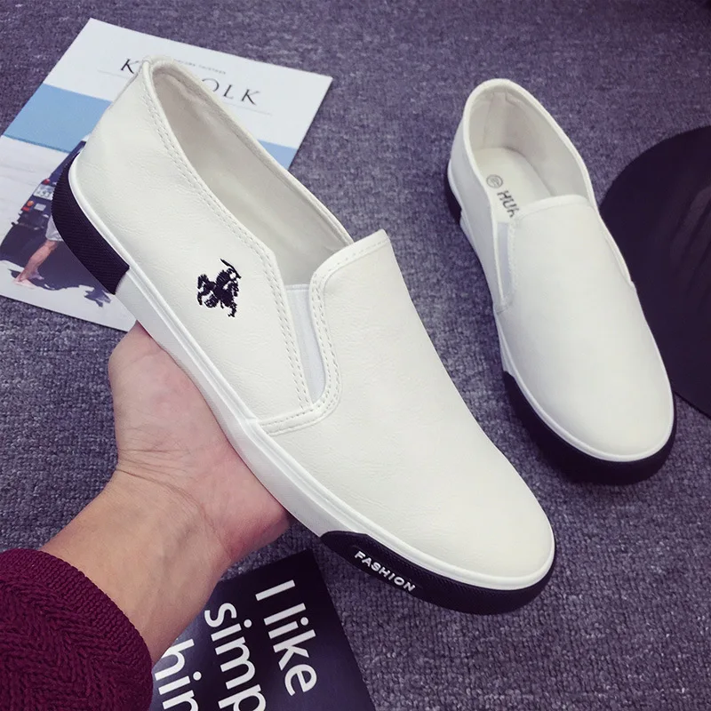 

New Leather Casual Men Shoes Fashion Men Flats Shoes 2019 breathe Flats Men Footwear Moccasins Zapatillas Hombre HC-101