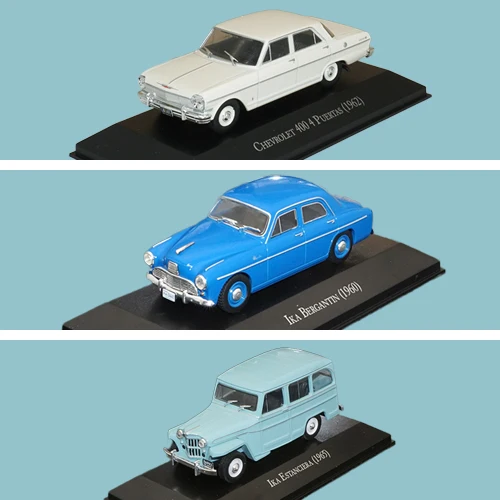 Chevrolet 400 4 пуэтас 1/43 Игрушечная модель автомобиля литые под давлением игрушечные транспортные средства высокое качество сплав Автомобильные Игрушки для Ika Bergantin Estanciera 3 шт - Цвет: 3 pcs