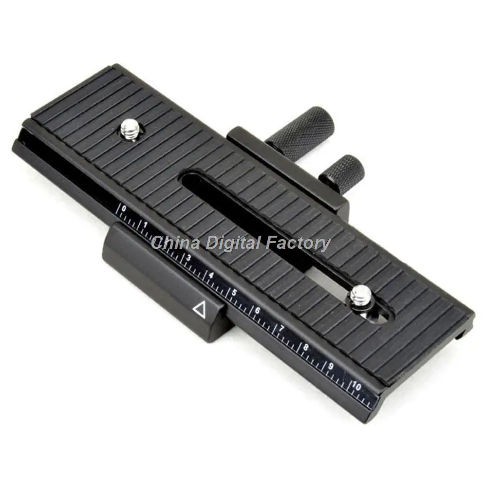 Camera tripod head 2 way Macro Focus Rail Slider Tripod Plate for Canon