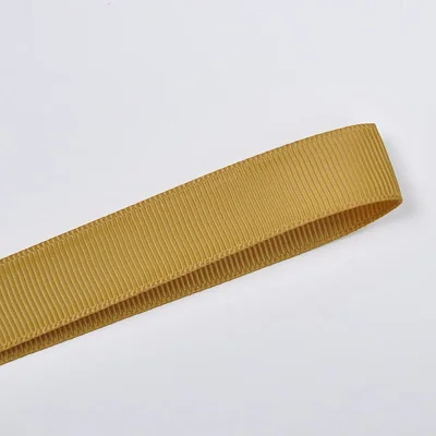 Elegant Yellow Gold Grosgrain Ribbon – 100 Yards for Gift Wrapping & Party Decorations
