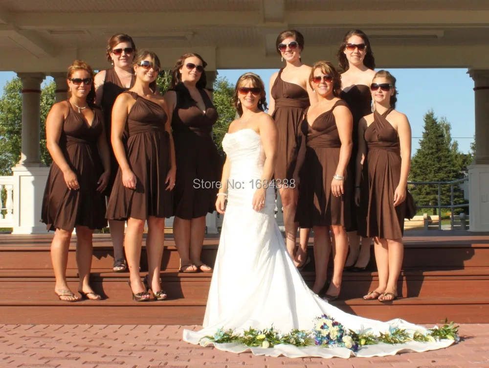 brown infinity dress