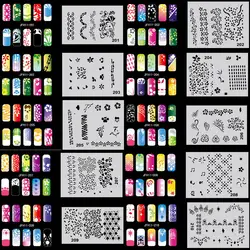 OPHIR 320 шт./лот 3200 дизайн ногтей Краски Трафареты/шаблон Простыни Детские Аэрограф Дизайн ногтей Трафареты ногтей Краски Инструменты _ jfh1-jfh16