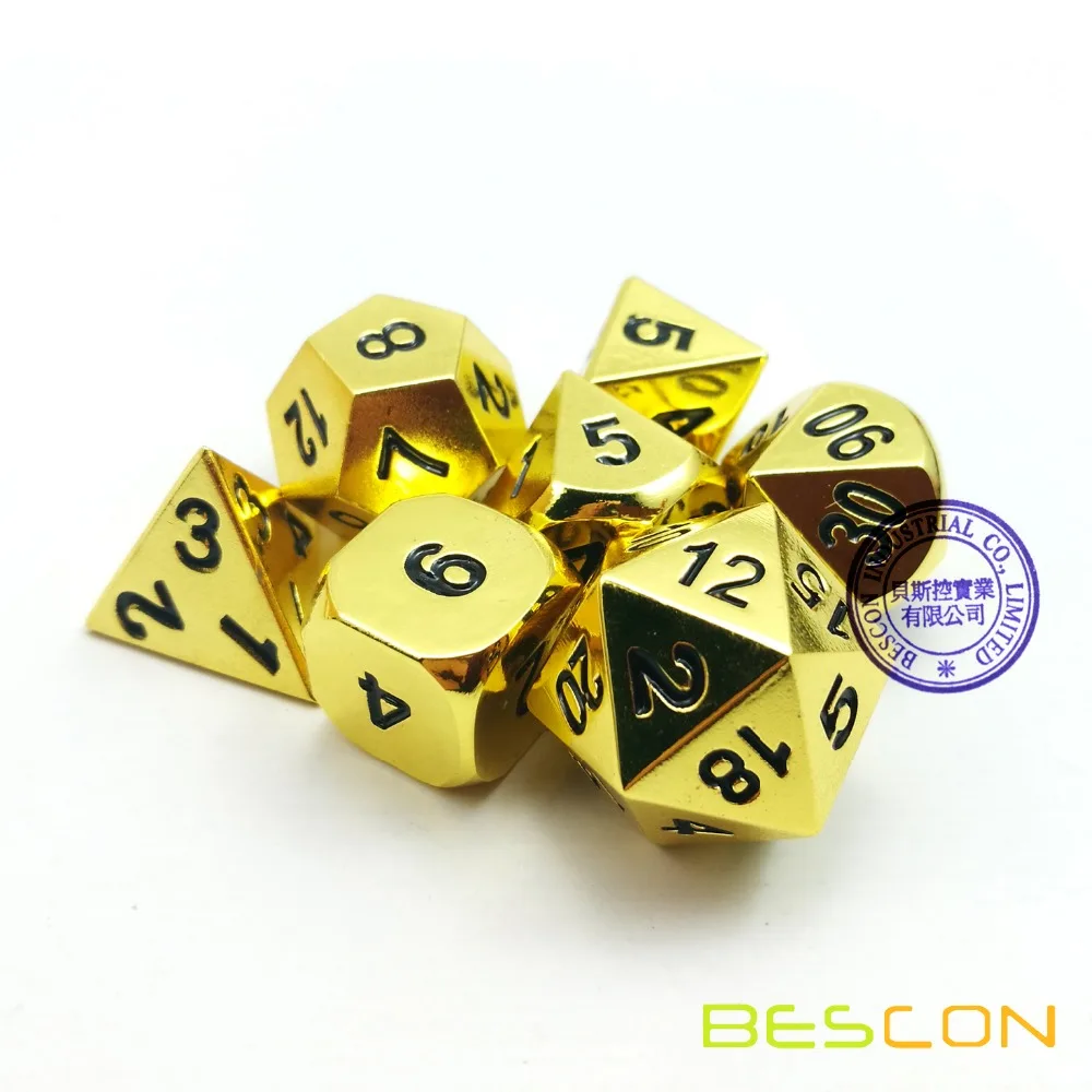 Kit de Dados de Tabuleiro RPG 7 unidades Set Jogos D&d D4 D6 D8 D10 D12 D20