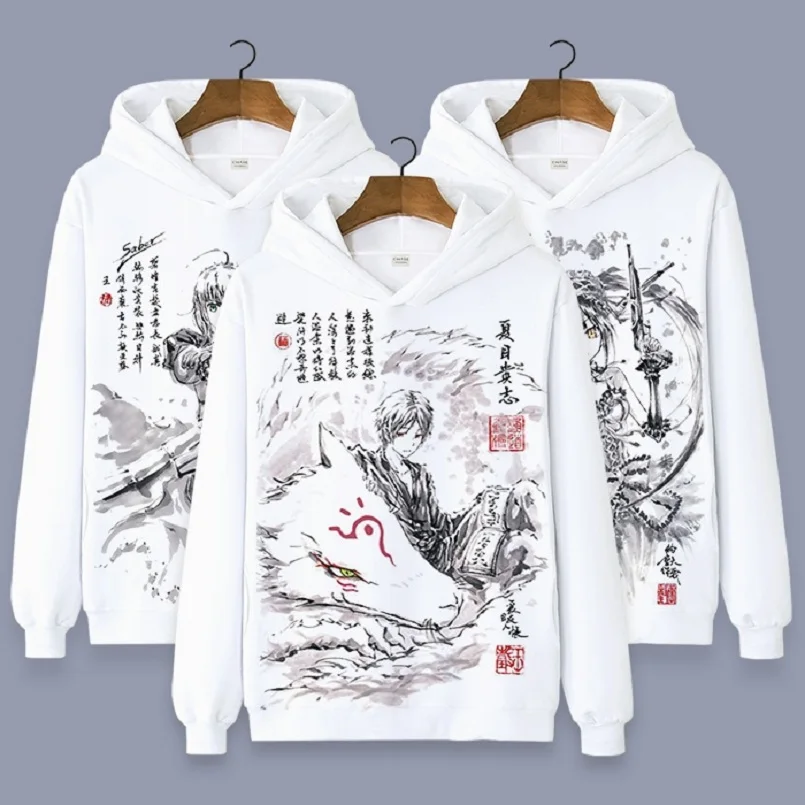 Высокое качество, унисекс, японское аниме, Cos Natsume Yuujinchou, Токийский Гуль, Fate, пуловер с капюшоном, толстовка, толстовки