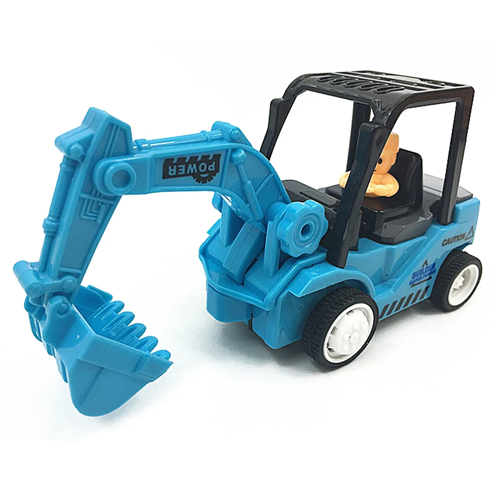 blue toy excavator