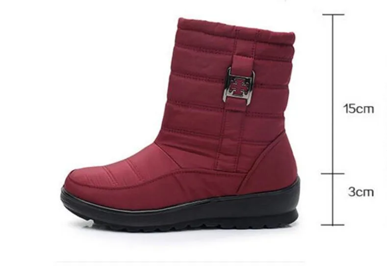 19Winter New Cotton Shoes Thickening Plus Velvet Snow Boots Female Waterproof umbrella Cloth Warm Breathable Boots Women's Boots