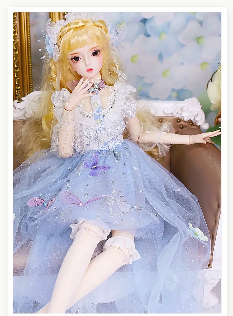 60 см BJD/SDFashion куклы для свадебного платья для куклы принцесса Вечеринка Одежда Miu суставы кукла подарок с бесплатными глазами