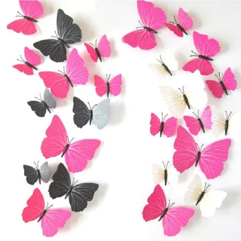 

UBRUSH 35x50cm Wall Stickers PVC Safty Home Decor Wallpaper butterfly Decorative Sticker For bedding room sitiing room
