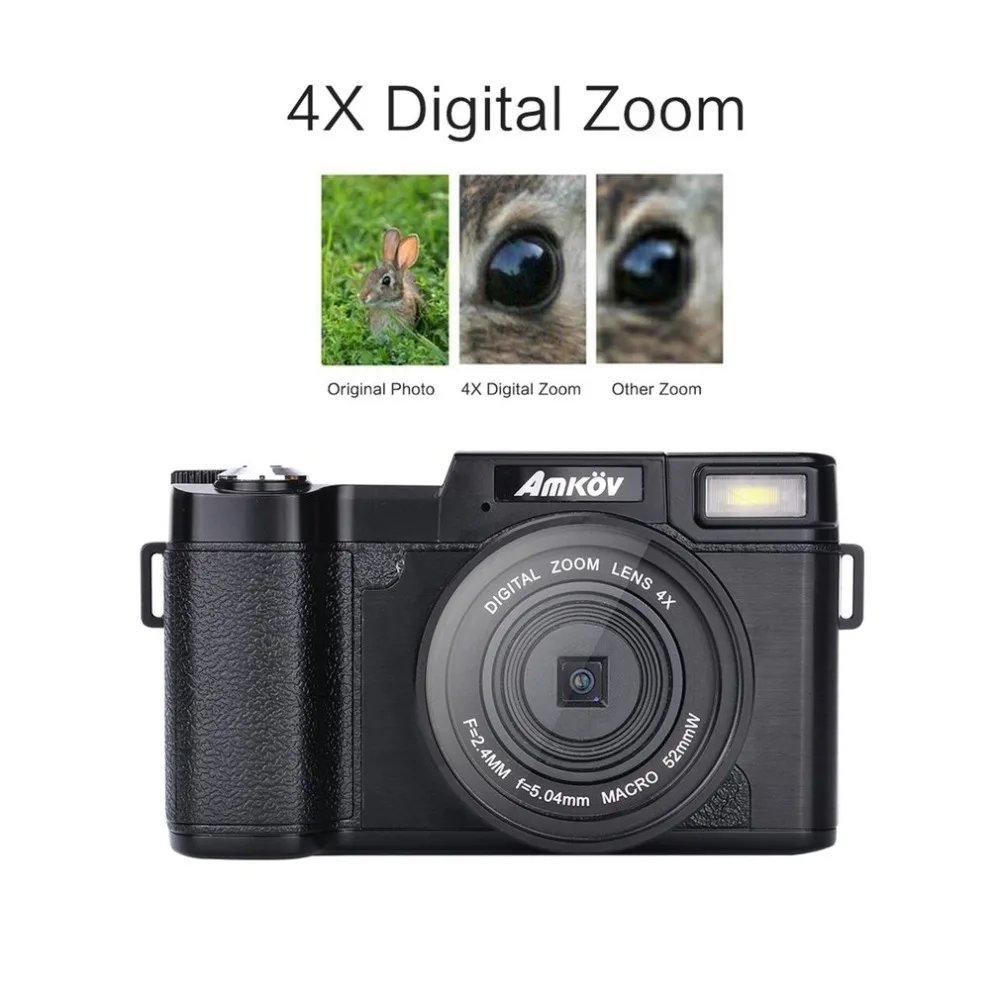 

24MP HD 1080P 3.0" TFT LCD 180 Rotatable Screen Digital SLR DV Recorder Camera with Facial Beauty Function
