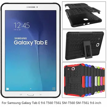 

TPU + PC Armor Shockproof Non Slip Stand Tablet Case Cover For Samsung Tab E 9.6 T560 T561 SM-T560 SM-T561 9.6 inch case + film