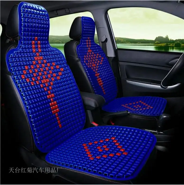 Summer Plastic Breathable Cool Car Chinese knot elements Seat Cushion Auto Minibus Home Chair Cover