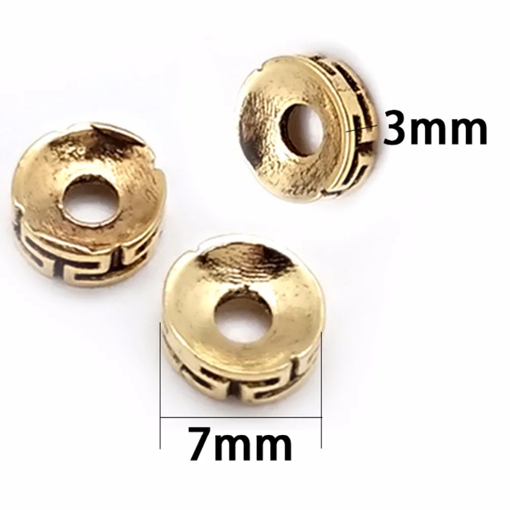 Plaqué Argent Bronze or Métal Round Ball Spacer Beads 2.4 mm 4 mm 5 mm 6 mm 8 mm