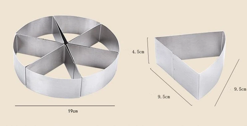 6 слоистых слайсер круглые из нержавеющей стали мусс кольцо для торта инструмент для резки круглорез формы инструменты для украшения торта