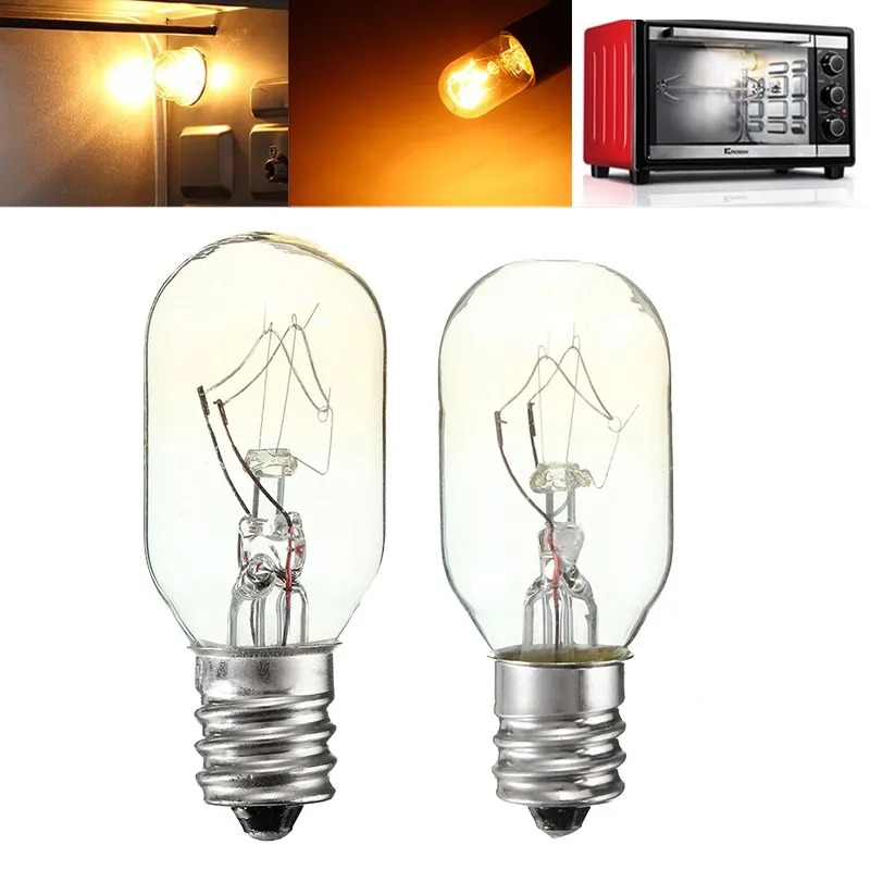 Oven Fridge Lights High Temperature 15W/25W Incandescent Bulb E12 Toaster Refrigerator Filament