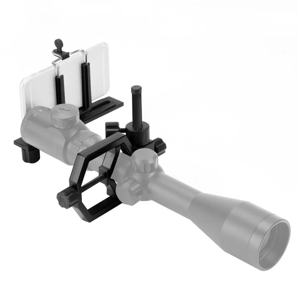 العالمي الفاخرة بالكامل المعادن تلسكوب كاميرا محول الهاتف الذكي محول مع 2 الهاتف بين قوسين ل مجهر الإكتشاف أحادي