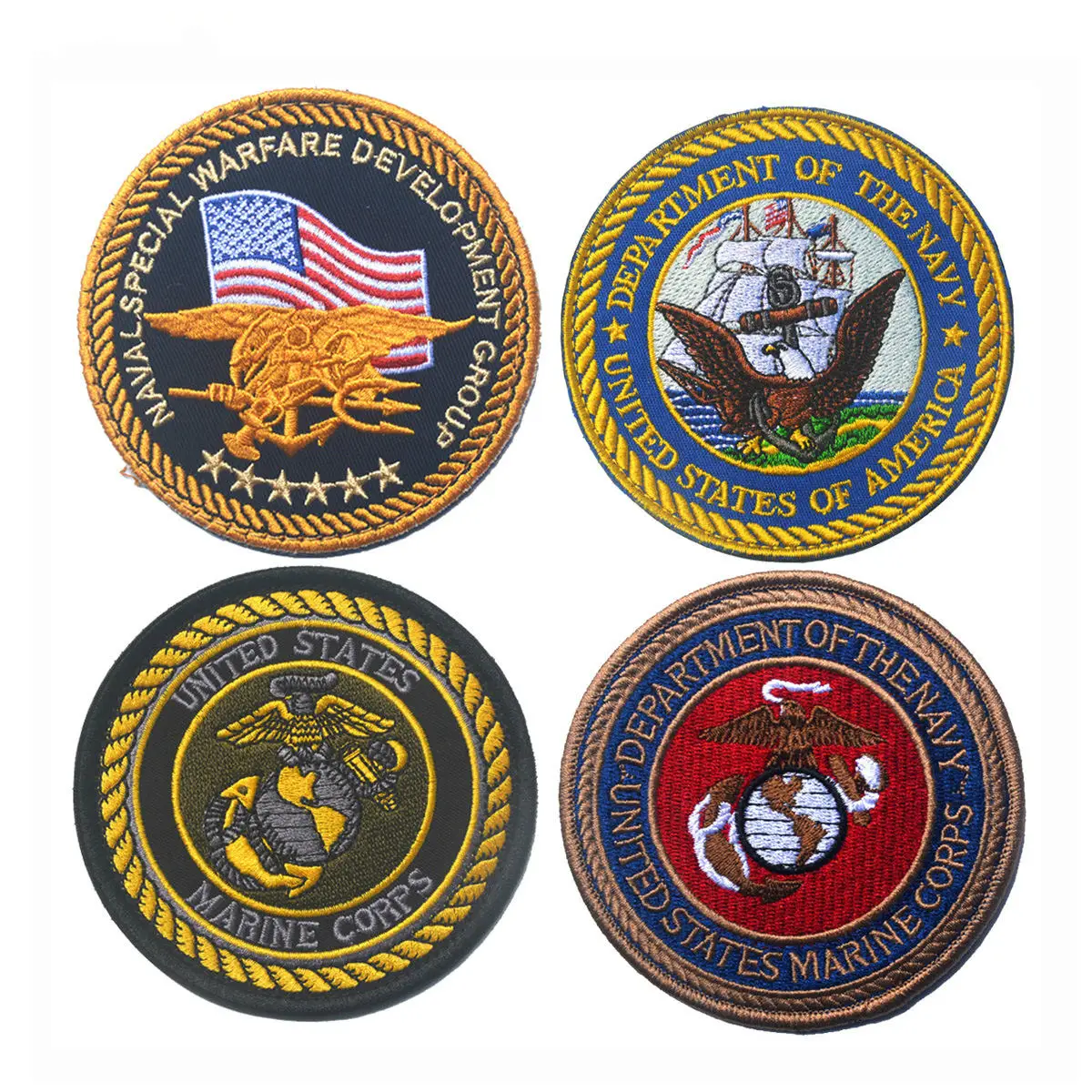 

Marines Armbands Embroidered Badges Hook&loop Fasteners Embroidery 3D Badge Epaulette Morale Military Armband Tactical Badge