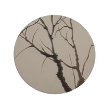 Круглый ковер в стиле арт-деко, ковер для гостиной, спальни, кабинета, детская комната, мягкий ковер