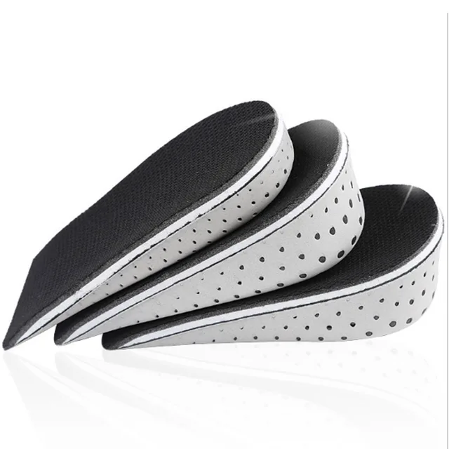1 Pairs Unisex Gel Heel Lifts Height Increase Insoles for Men Inserts