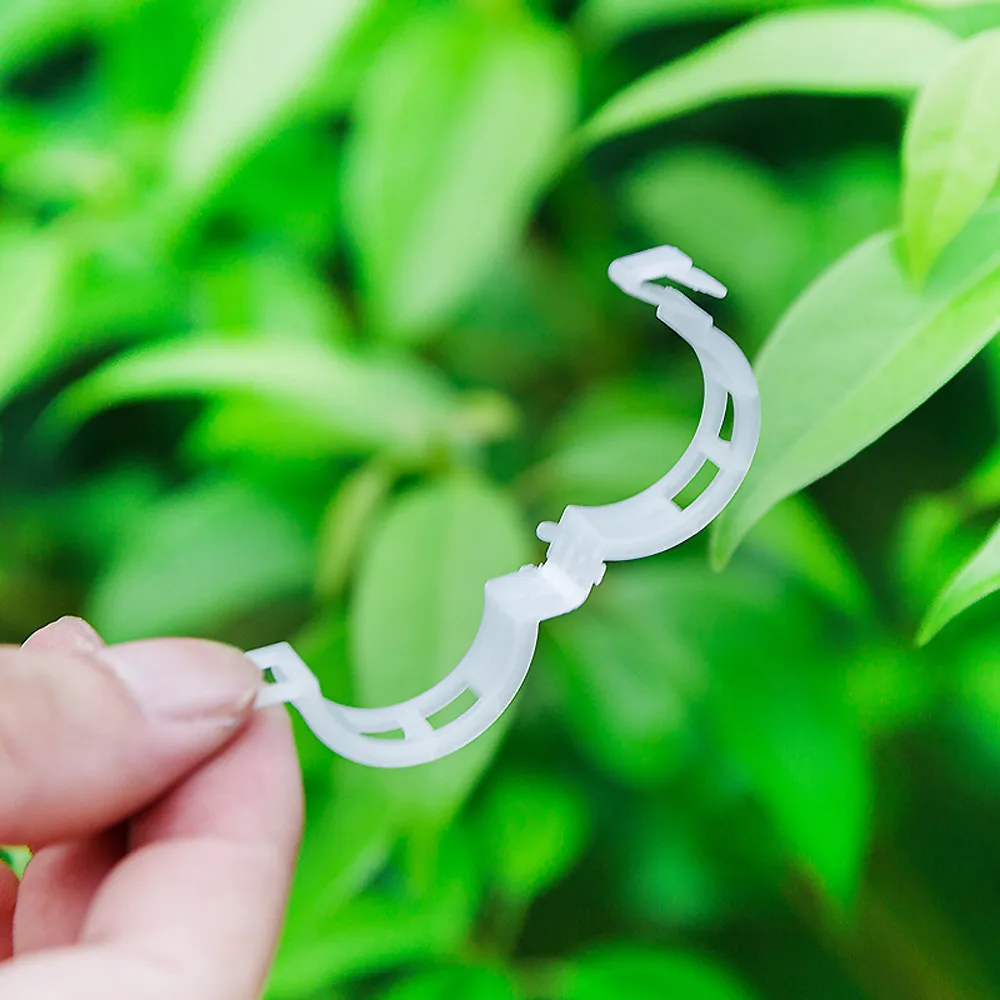 200Pcs Tomato and Veggie Garden Plant Support Clips Trellis Twine Greenhouse