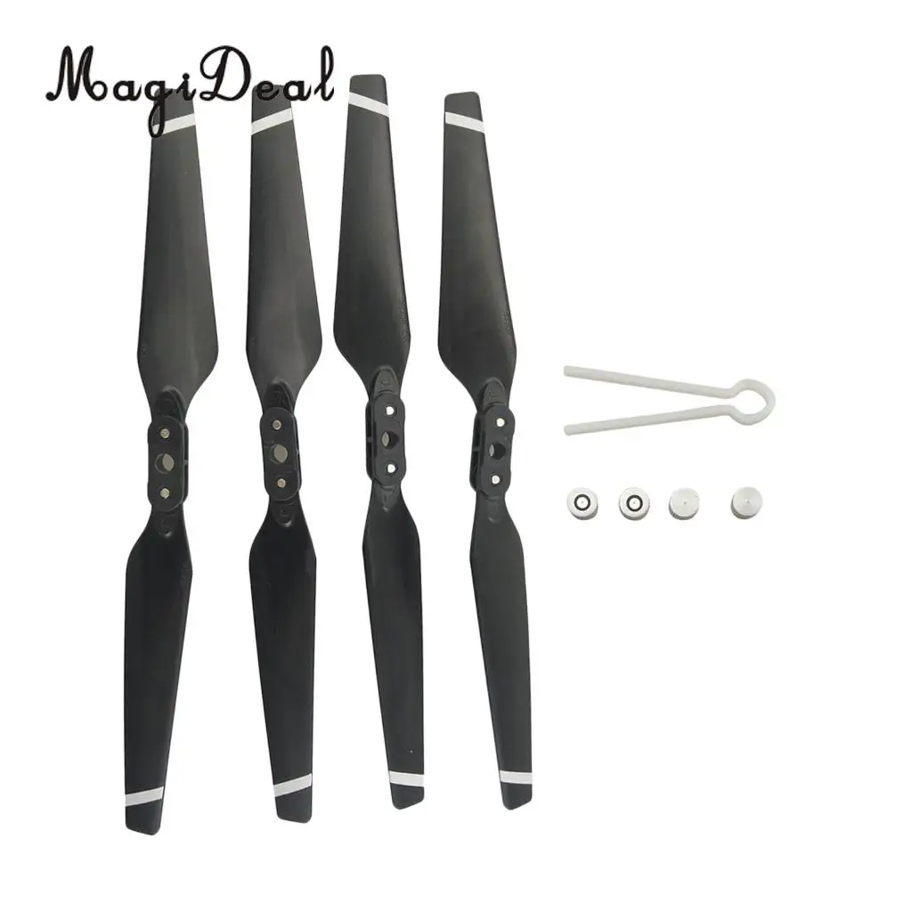 MagiDeal 4Pcs Propeller Blade Prop for Hubsan H501S H501C H501A H501M H501S W H501S pro MJX B2C B2W Bugs 2 B3 B3H Bugs 3H