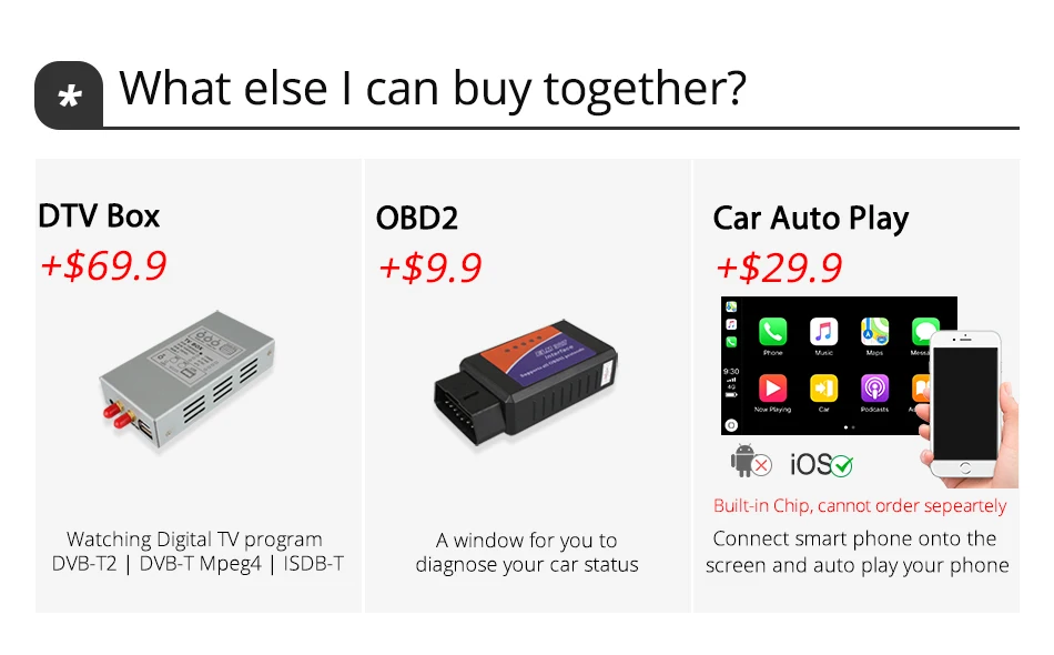 Discount Ownice K3 Android 9.0 Quad Core Car Radio Universal DVD Multimedia Player 2GB RAM 16GB ROM GPS Navigation DVD Support Bluetooth 44