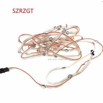 

50-100PCS WS2812B LED Module String Panel Pre-soldered on Heatsink with 10CM Wire 5V WS2812 Built-in SMD5050 RGB Idividually