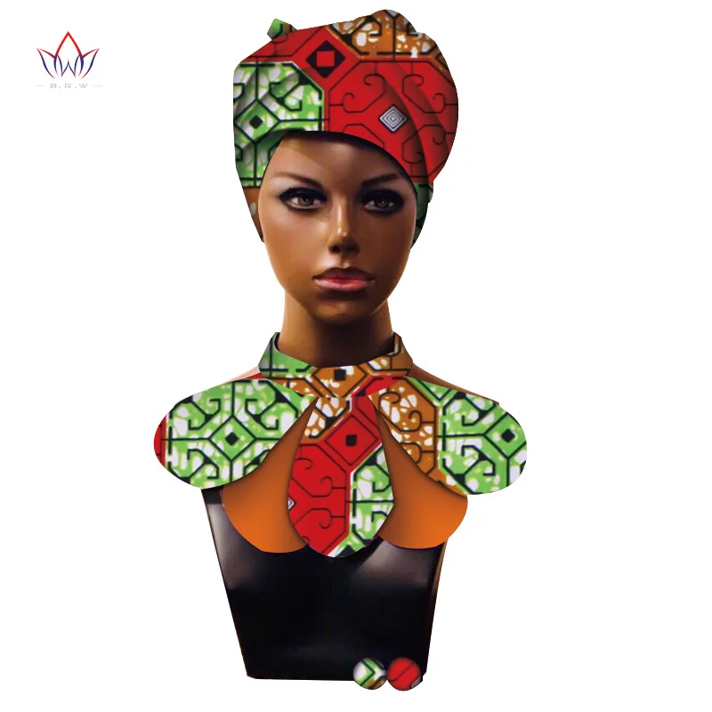 Африканский принт Анкара галстук и серьги для женщин африканская Анкара ткань галстук с серьги гвоздики и головной шарф 3 шт. SP021