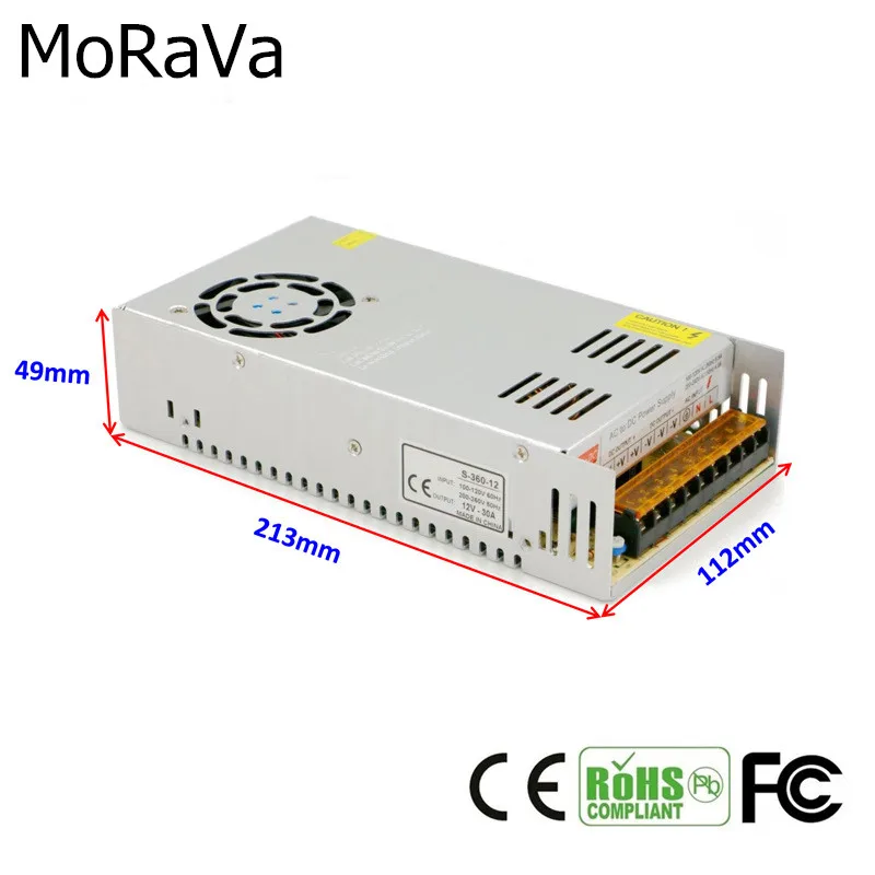 Питание DC 12 V 1A 2A 3A 5A 10A 12A 15A 20A 30A 40A трансформатор для освещения Светодиодные ленты свет переключения драйвер адаптера питания