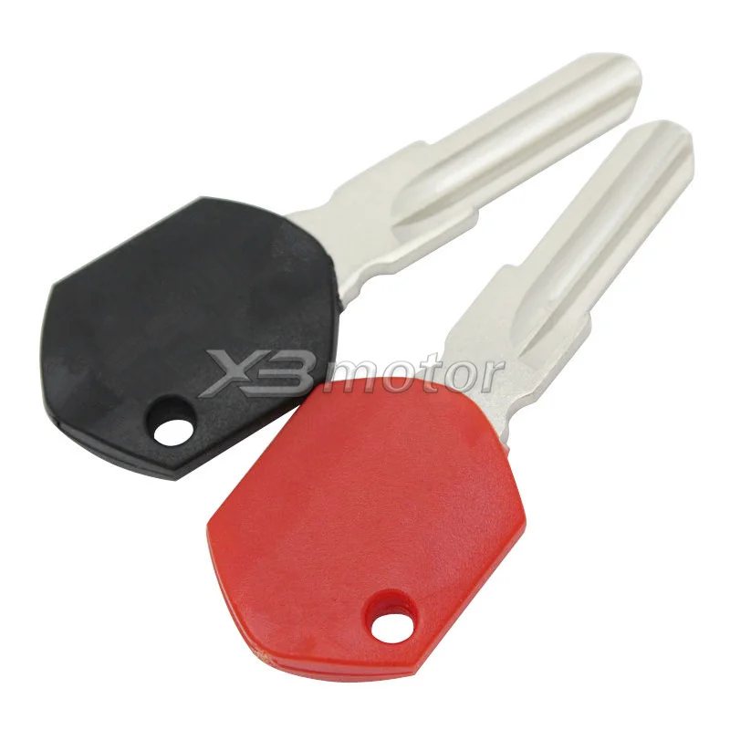 

2 Pcs Black / Red Motorcycle High Quality Blank Key Uncut Blade For KTM DUKE 125 250 390 690 990