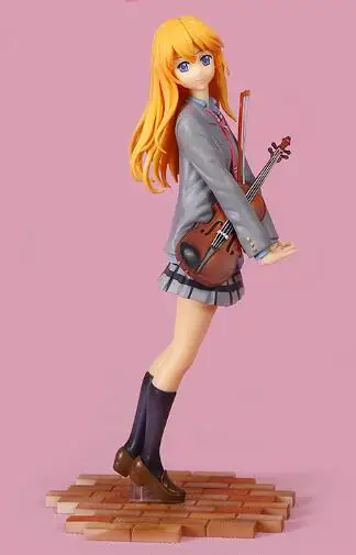 20 см, фигурка японского аниме, фигурка вашей лжи в апреле, kaori miyazono, мультяшная кукла, ПВХ, фигурка, мир, аниме - Цвет: 01