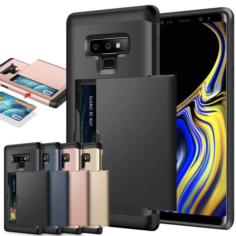 cute samsung cases Business Phone Case For Samsung Galaxy Note 9 8 S22 Ultra S21 S20 S9 S8 Plus Card Slots Holder Cover For Samsung S7 S6 S22 Funda silicone cover with s pen