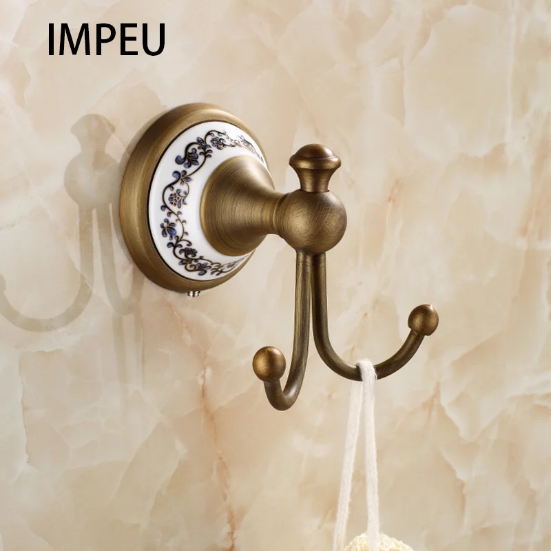 Antique Brass Wall Mounted Bathroom Hardware Set Toilet Paper holder/ Robe Hook/ Towel Bar/ Towel Rings 20-Piece toilet paper holder bathroom hardware set bathroom hardware accessories