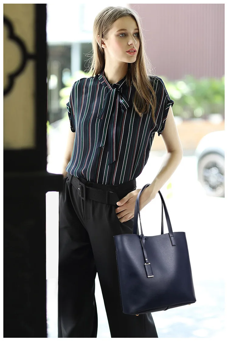 MJ Women Tote Bag Leather Big Bag Female Simple Handbag Large Capacity Shoulder Bags Bucket Women Composite Bags Shopping Tote (23)