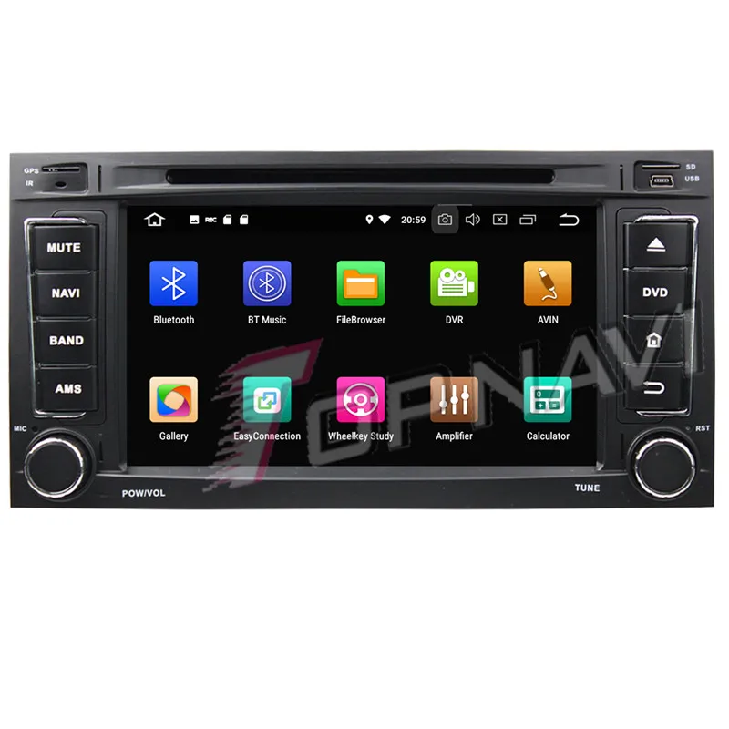 Topnavi Android 9 0 автомобильный DVD мультимедийный плеер для VW TOUAREG (2002 2010) MULTIVAN (2008 2012)
