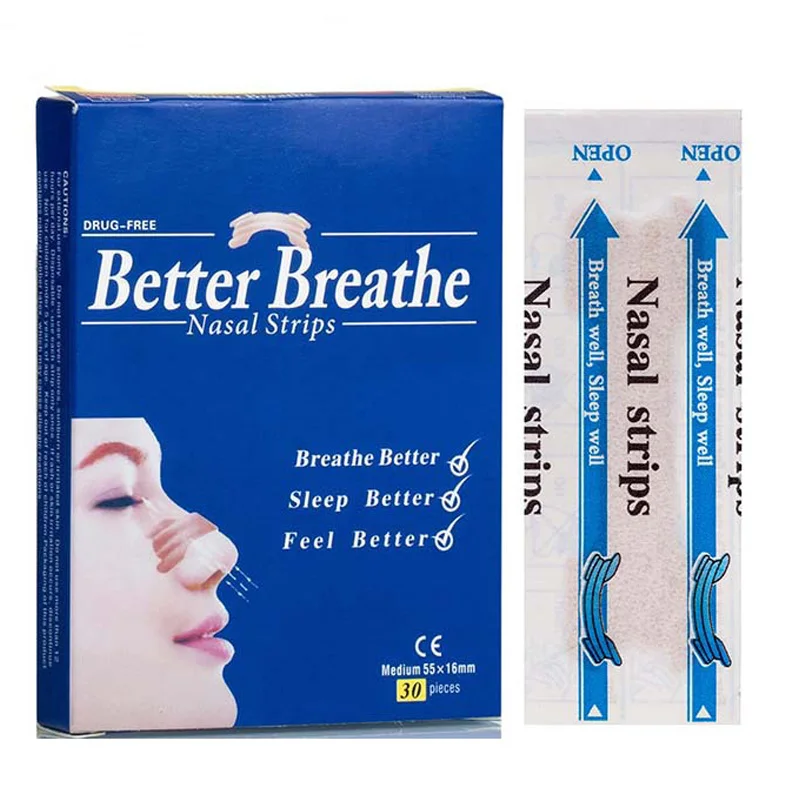 

Breathable Nose Patch Sleeping Anti-snoring Nasal Strips Better Breath Nose Sticker Stop Snoring Pads B22