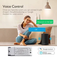 Voice Control Wifi DIY Dimmer Switch Wireless Remote Control Module Smart Home Automation Lights Switches Works With Alexa