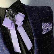 Новая детская рубашка с воротником для взрослых декоративный бант галстук-платок ручной работы галстук для свадебной вечеринки хрустальные галстуки-бабочки аксессуары