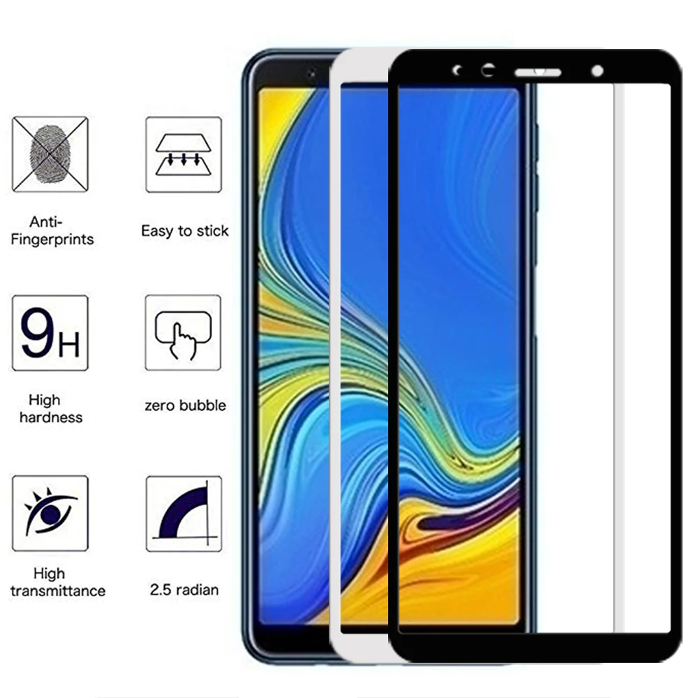 5d для samsung galaxy a6 a7 a8 a9 Защитное стекло для экрана протектор для samsung a6plus a8plus tremp стеклянная пленка на возраст 6, 8, 7, 9