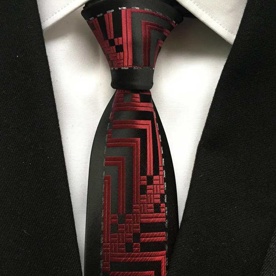 Высококачественный роскошный панельный галстук, модный мужской обтягивающий галстук, полуоднотонный с полувертикальными галстуки в полоску - Цвет: Picture Color