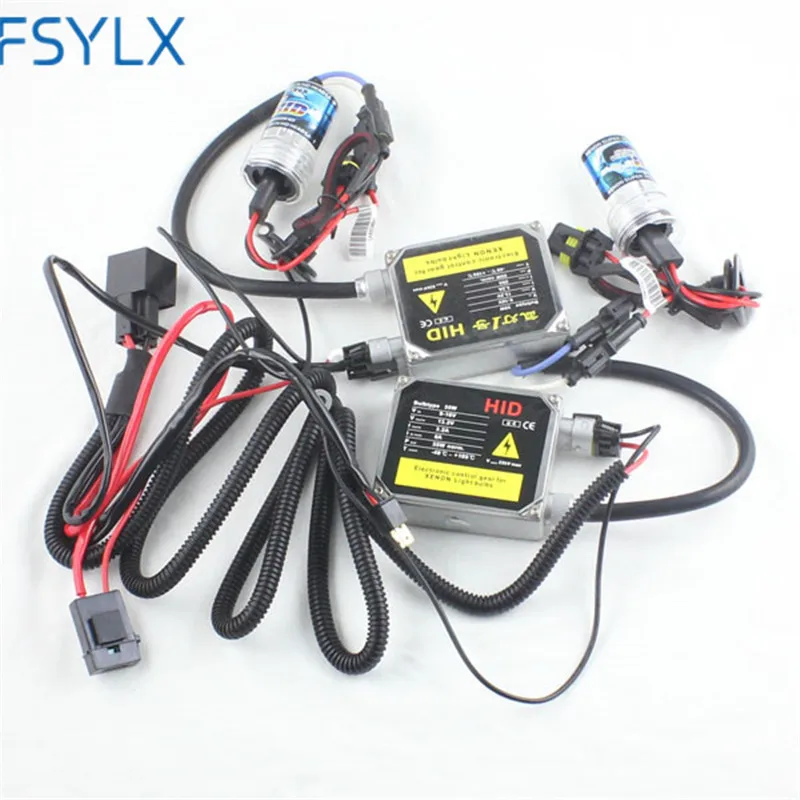 FSYLX 12 в 35 Вт 55 75 HID H7 h8 h11 9005 9006 проводной контроллер жгут проводов для подключения