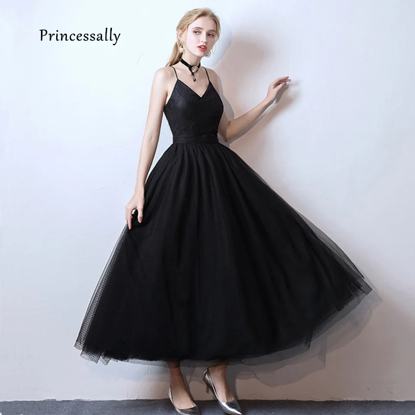 simple black formal dress
